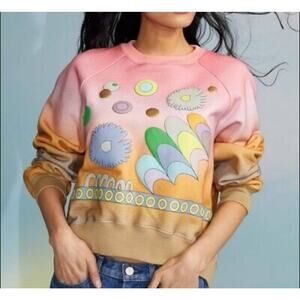 Cynthia Rowley Out Of This World Sweatshirt Size SMALL